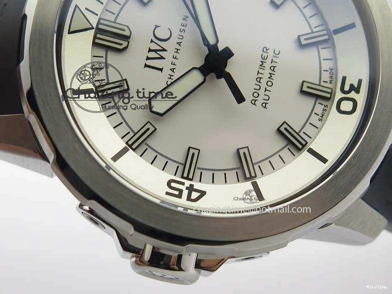 MIROTIME 0501 TechFriendly Aquatimer Automatic SS IW329003 V6F 1:1 Best Edition On Black Rubber Strap MIYOTA 7271
